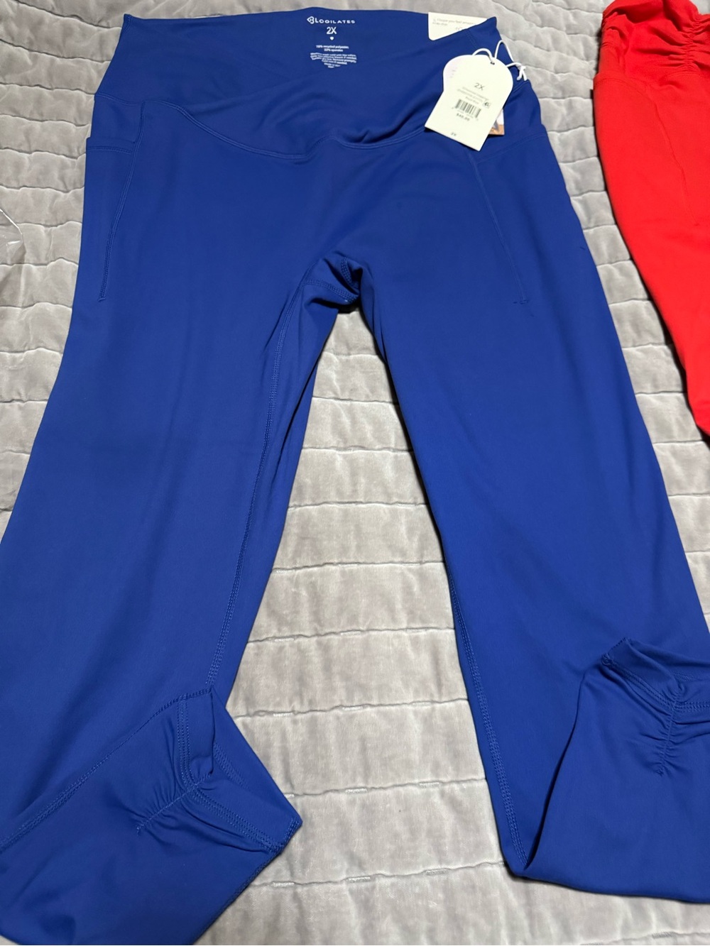 Blogilates Crisscross Royal Blue Leggings - 2X